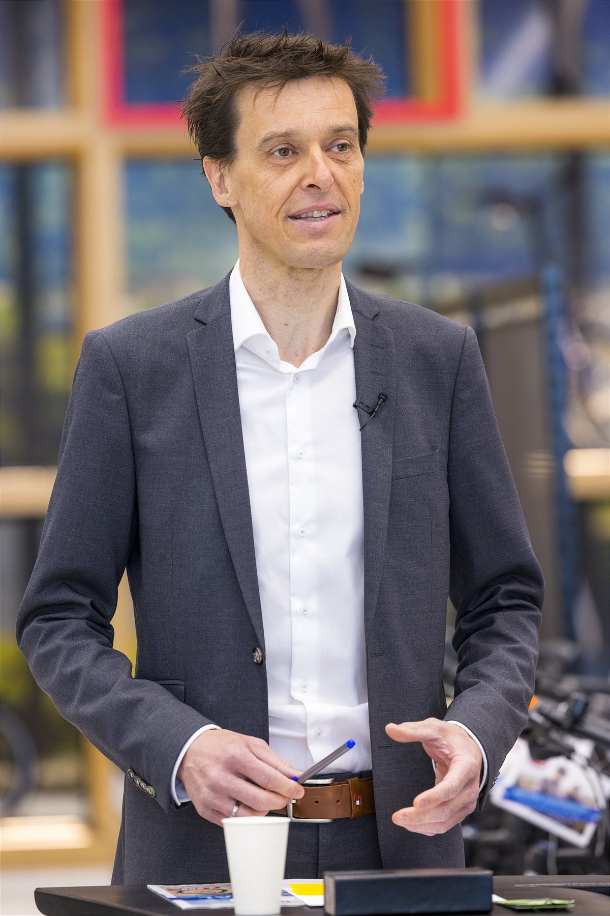 Werner Weber beim Pressegespräch