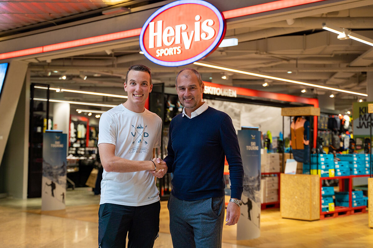 Radprofi Lukas Kaufmann & David Tews (Hervis Sports Marketing International)